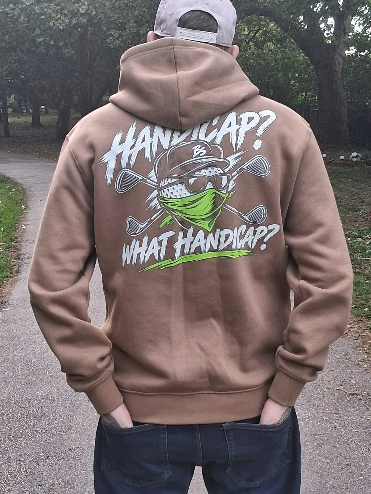 Bad Shotz Wood Brown Golf Hoodie