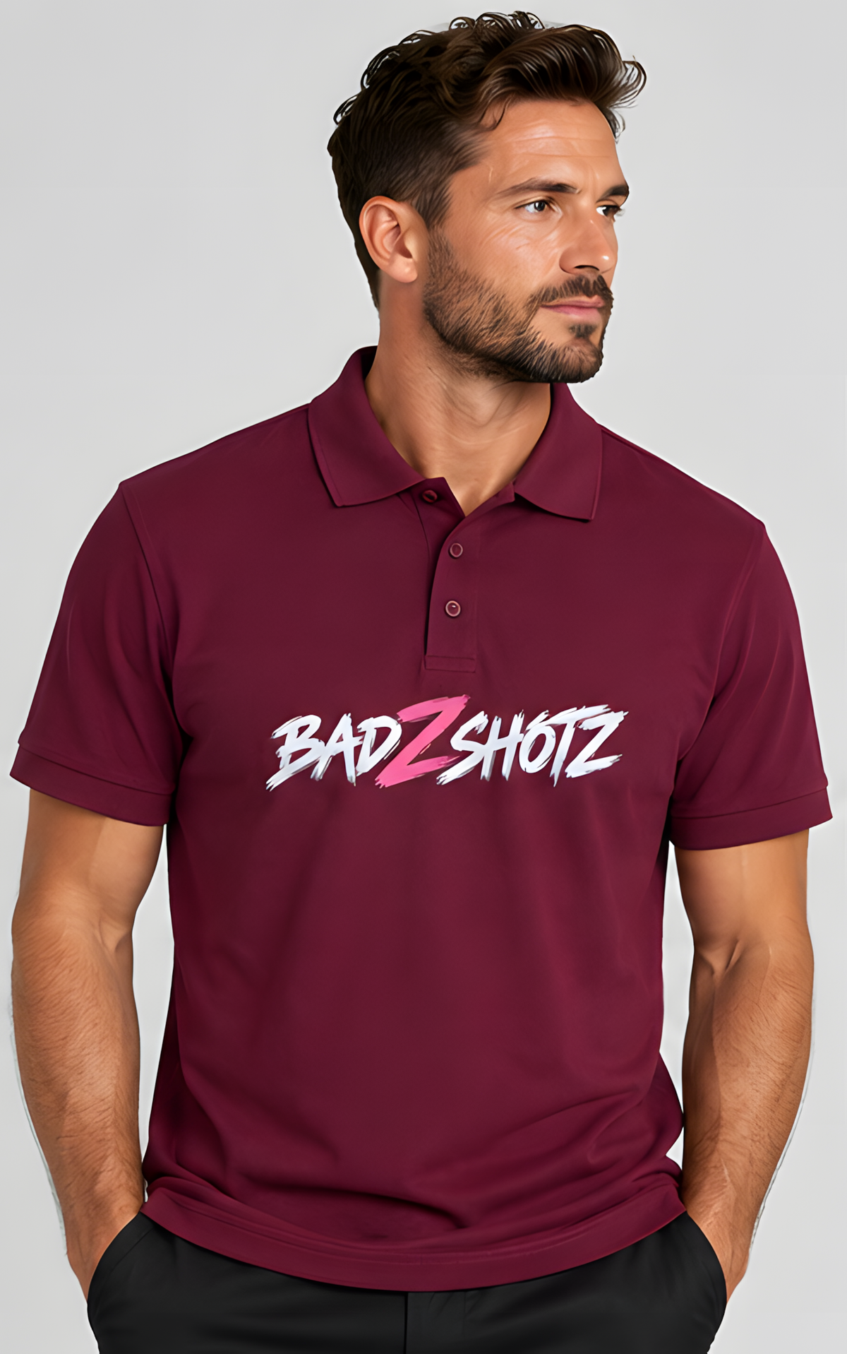 Bad Shotz Wine Golf Polo