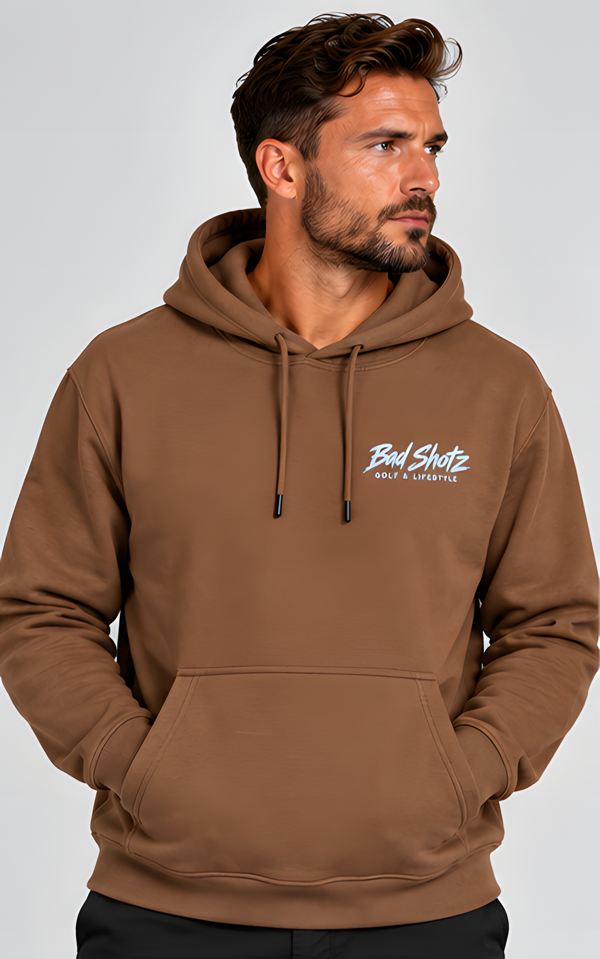 Bad Shotz Wood Brown Golf Hoodie
